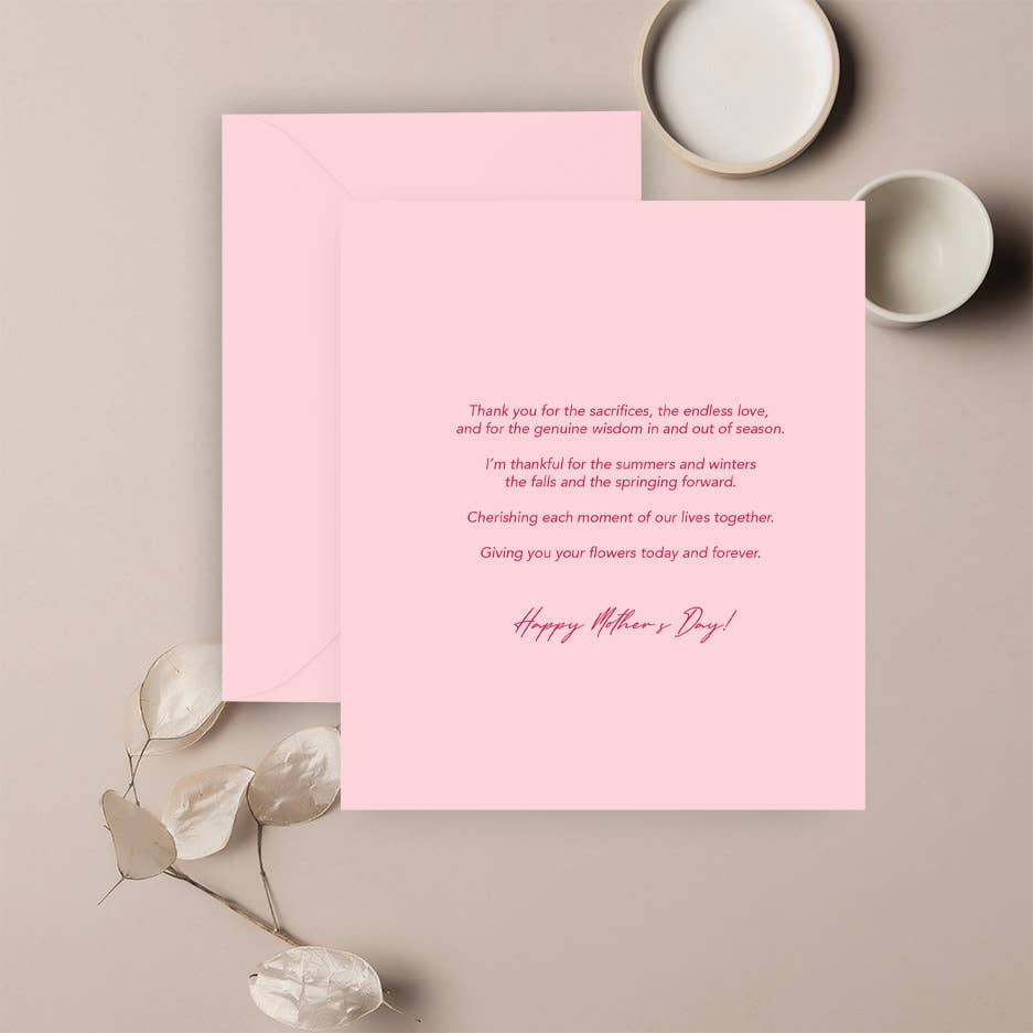 "Mom"-Greeting Card