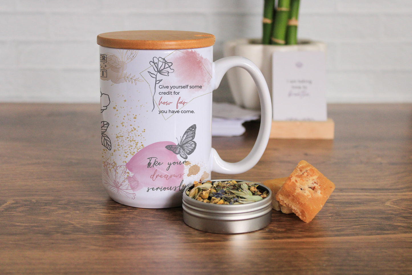 Self Love Mug Gift Set with Stress Relief Tea