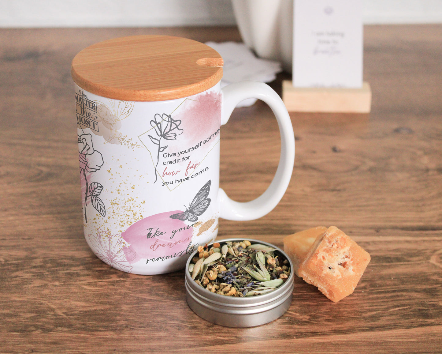 Self Love Mug Gift Set with Stress Relief Tea