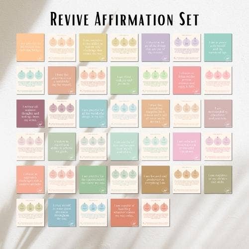 Radiate and Revive Shower Affirmation Cards