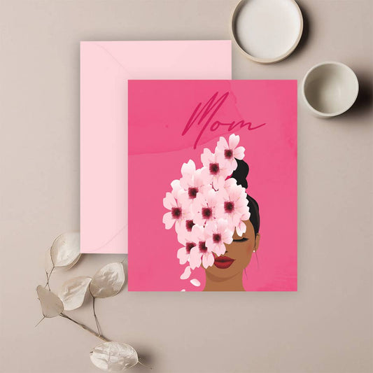 "Mom"-Greeting Card
