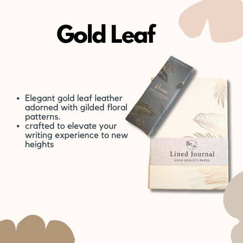 Mindful Moments Gold Leaf Journal