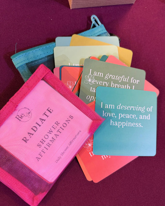Radiate and Revive Shower Affirmation Cards