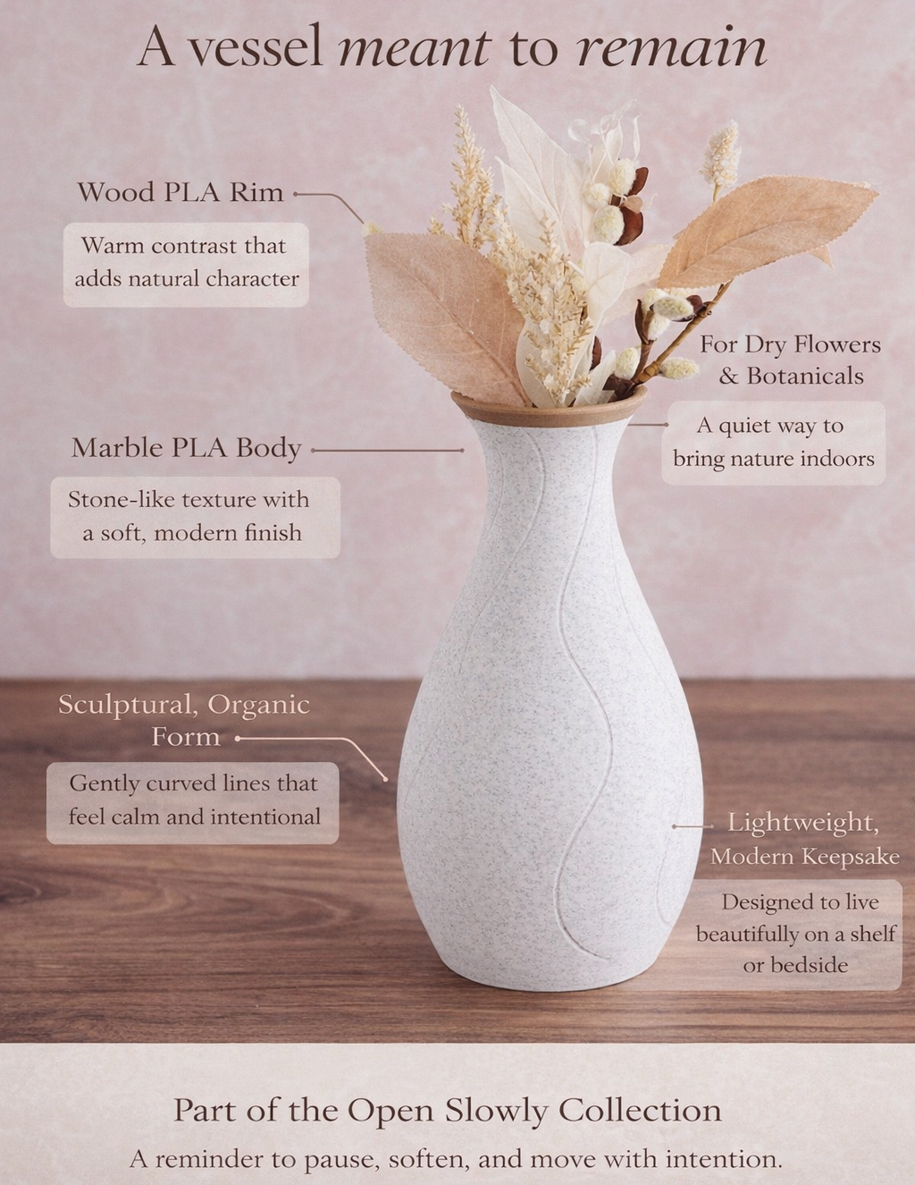 Open Slowly Printed Vessel