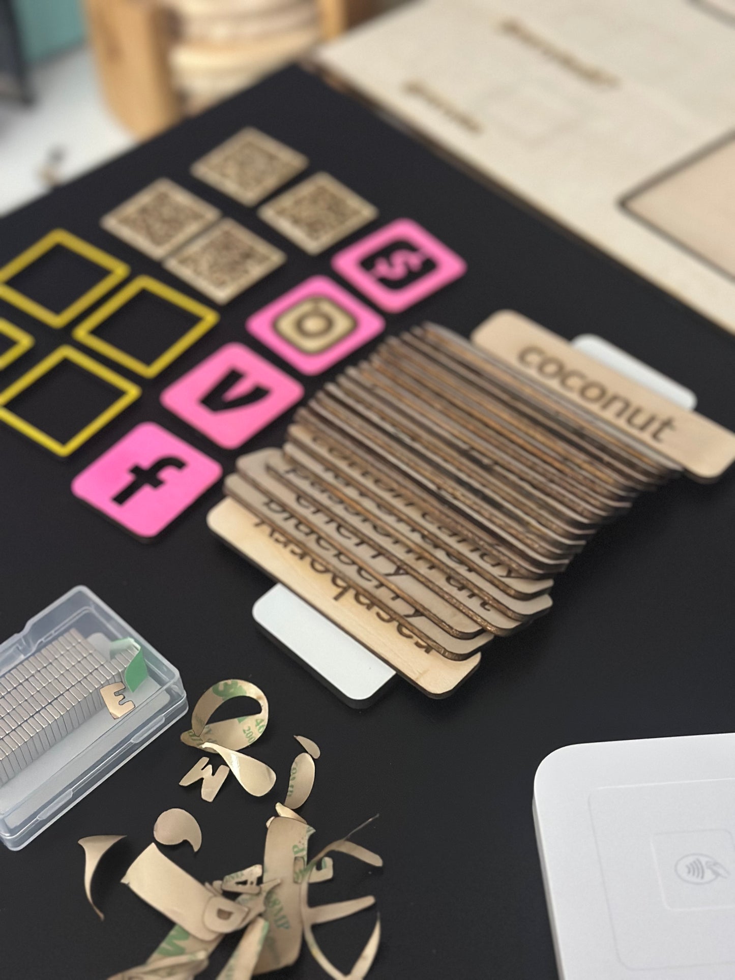 Magnetic Flavor Menu & Payment Center for Vendors