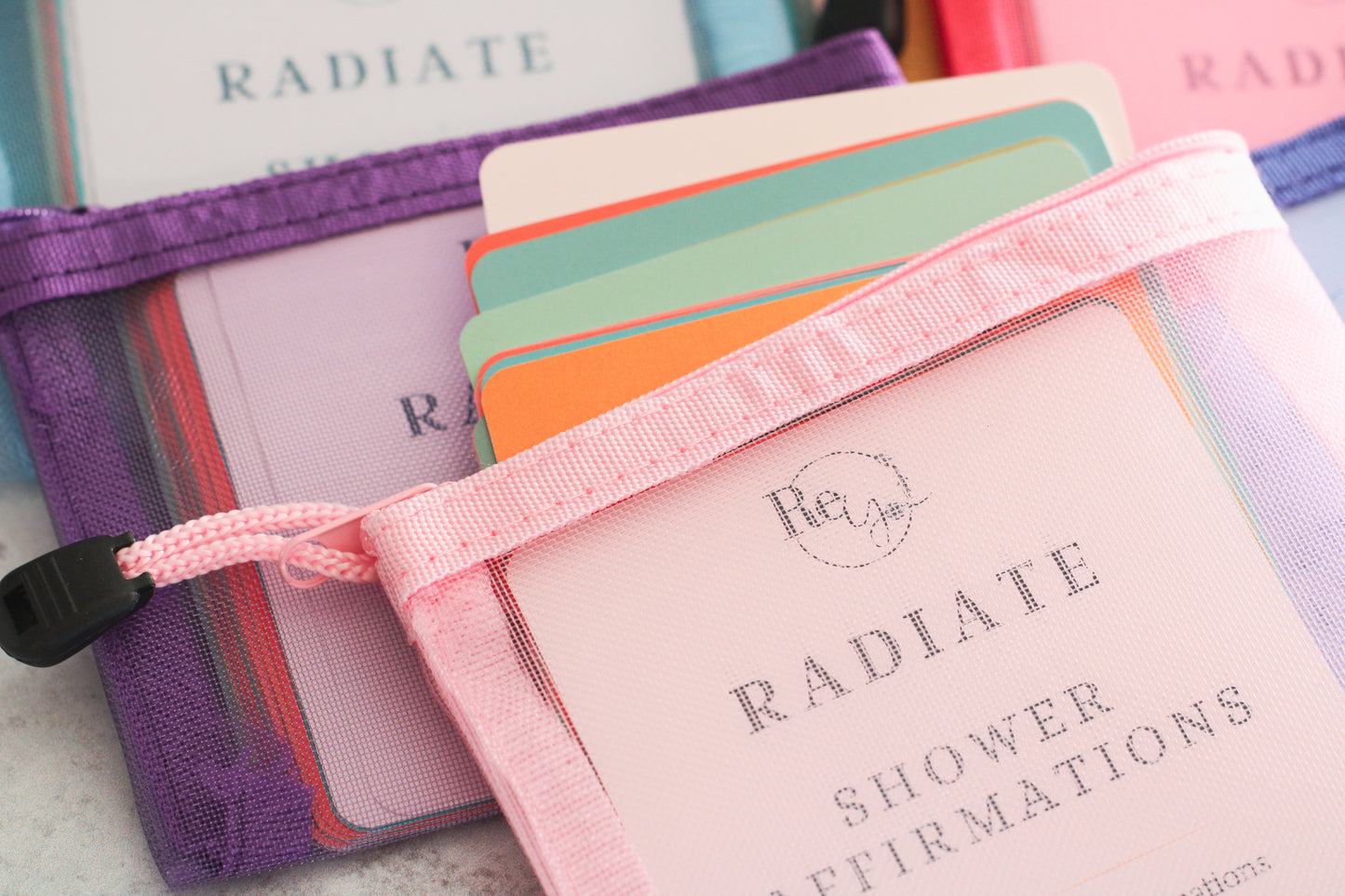 Radiate and Revive Shower Affirmation Cards