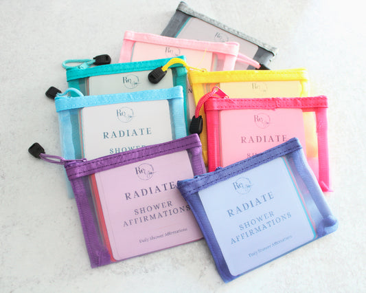 Radiate and Revive Shower Affirmation Cards