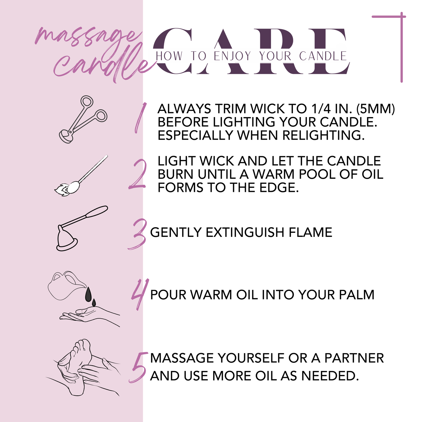 Sandalwood Rose Massage Candle